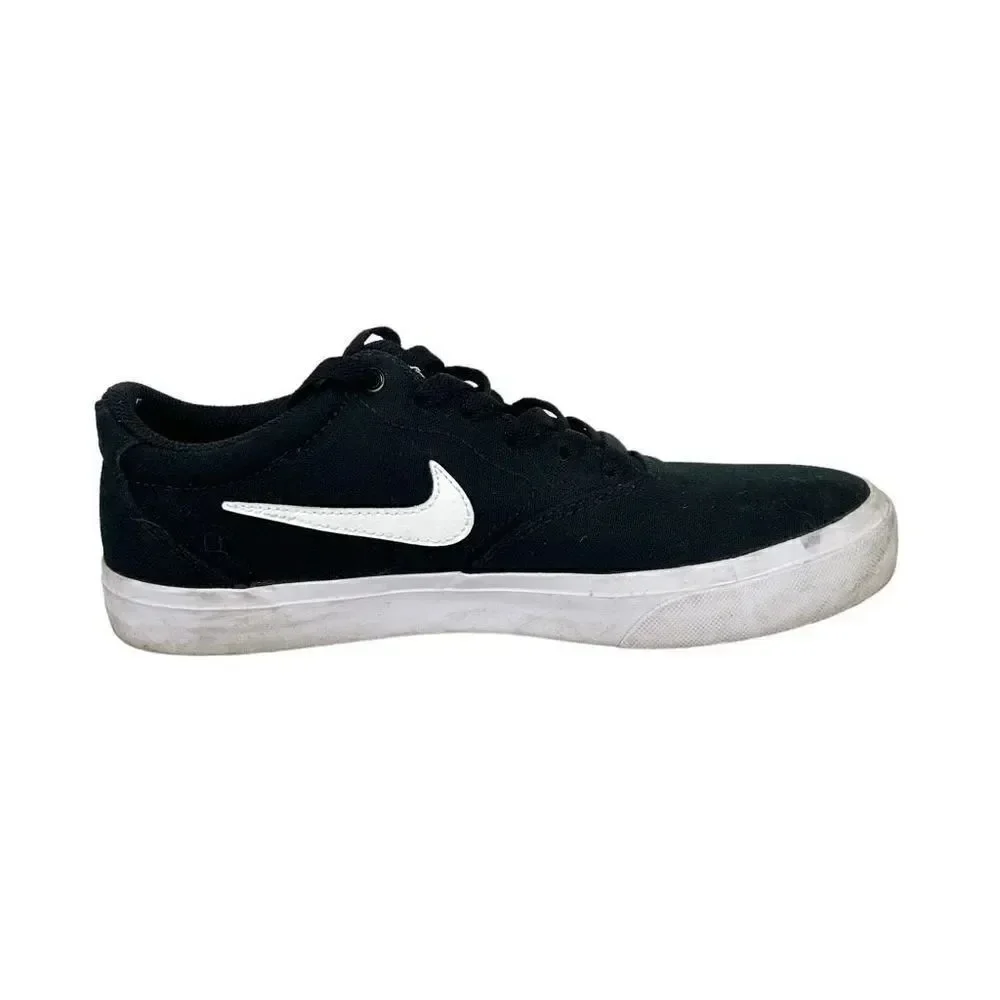 Nike SB Charge canvas skateboarding shoe sneaker CD6279-002 Size 7.5 black white